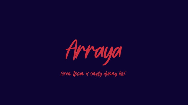 Arraya Font