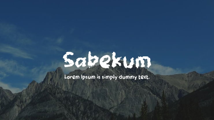 Sabekum Font