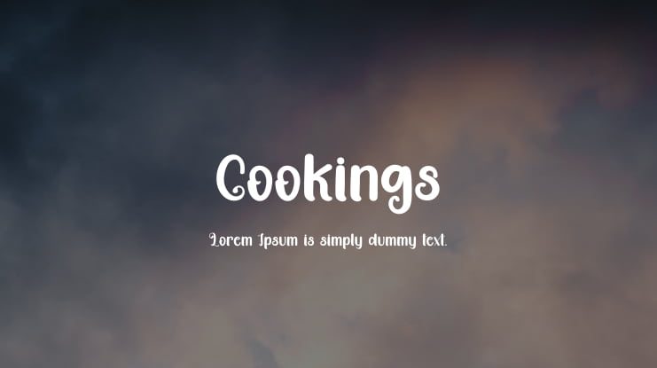 Cookings Font