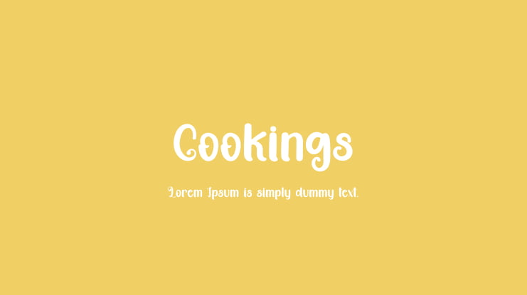 Cookings Font