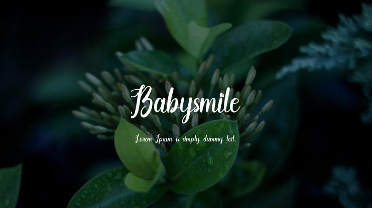 Babysmile Font