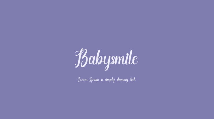 Babysmile Font