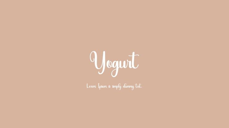 Yogurt Font