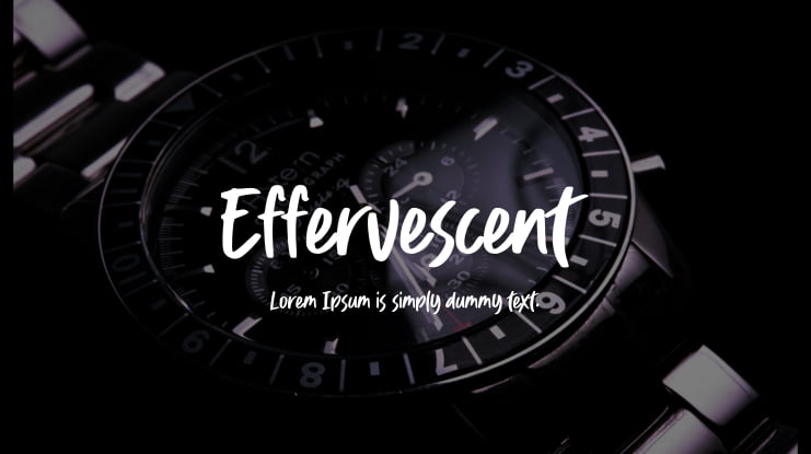 Effervescent Font