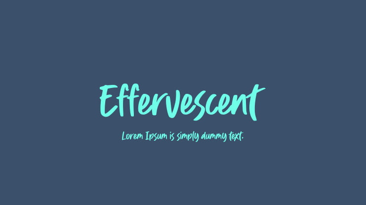 Effervescent Font