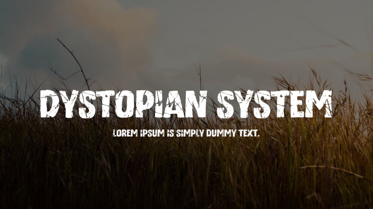 Dystopian System Font