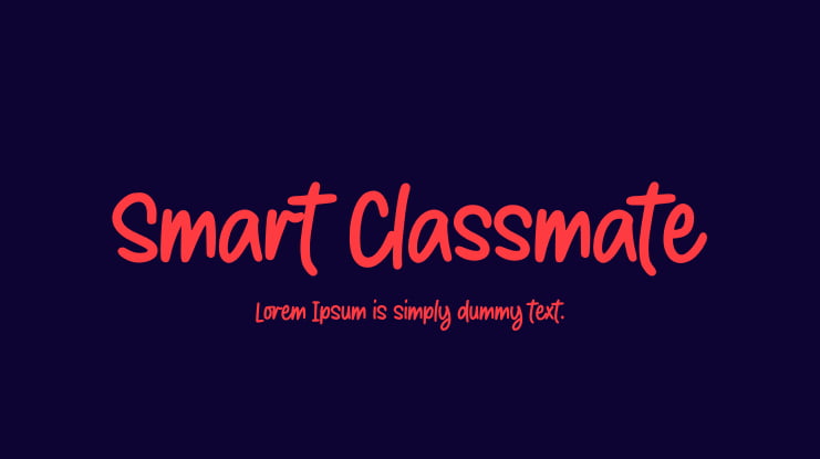 Smart Classmate Font