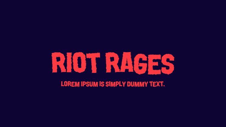 Riot Rages Font