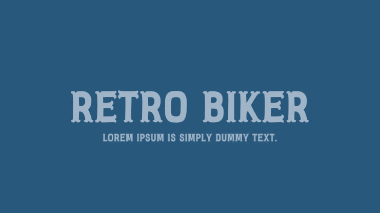 Retro Biker Font