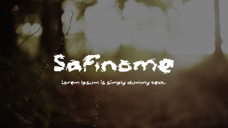 Safinome Font