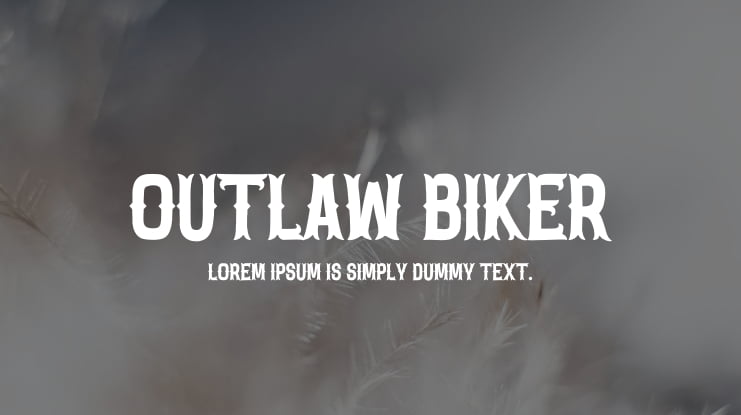 Outlaw Biker Font