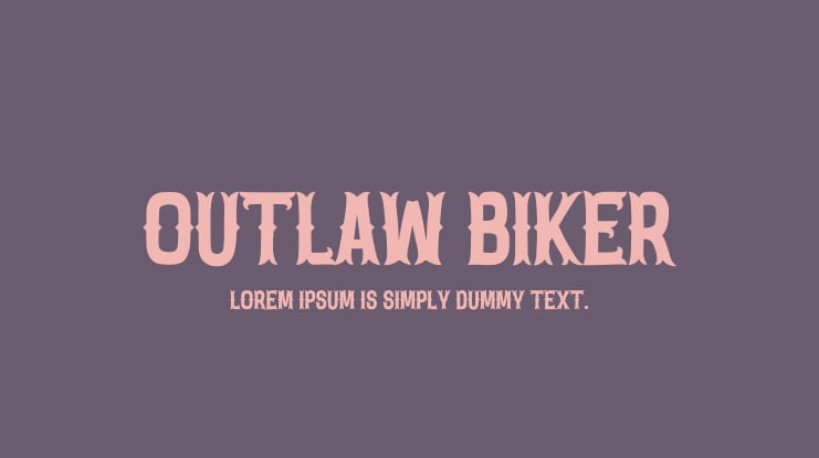 Outlaw Biker Font