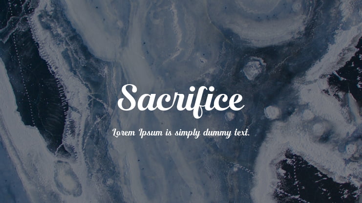 Sacrifice Font