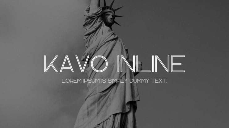 Kavo Inline Font