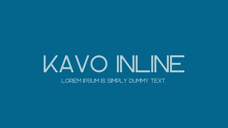 Kavo Inline Font