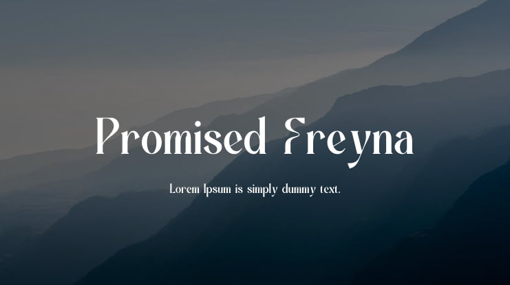 Promised Freyna Font