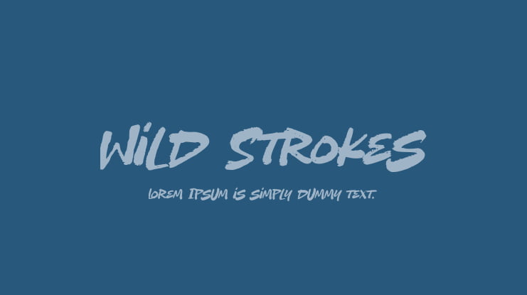 Wild Strokes Font