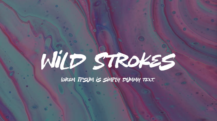 Wild Strokes Font