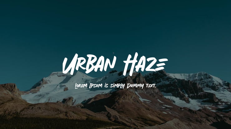 Urban Haze Font