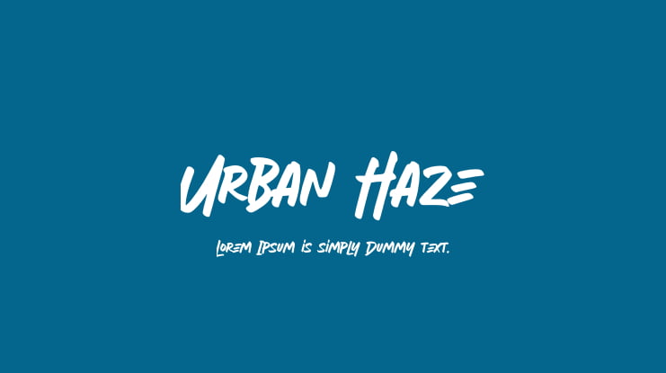 Urban Haze Font