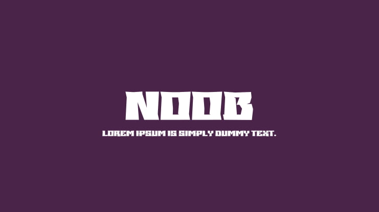 Noob Font