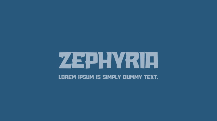 Zephyria Font