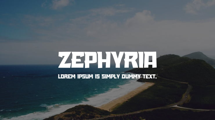 Zephyria Font