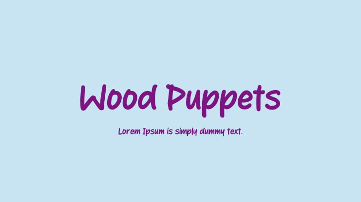 Wood Puppets Font