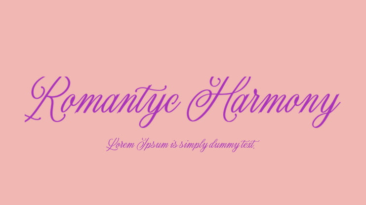 Romantyc Harmony Font