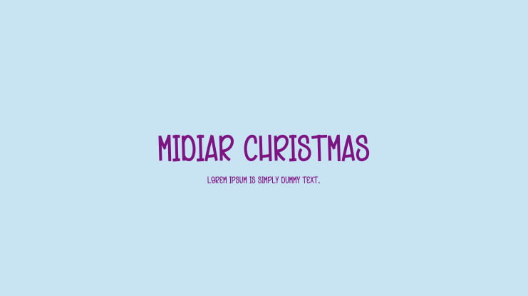 Midiar Christmas Font