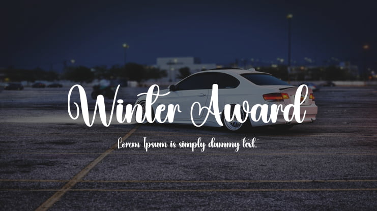 Winter Award Font