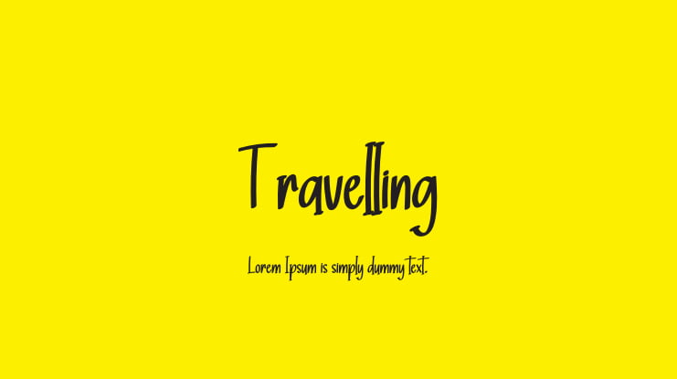 Travelling Font