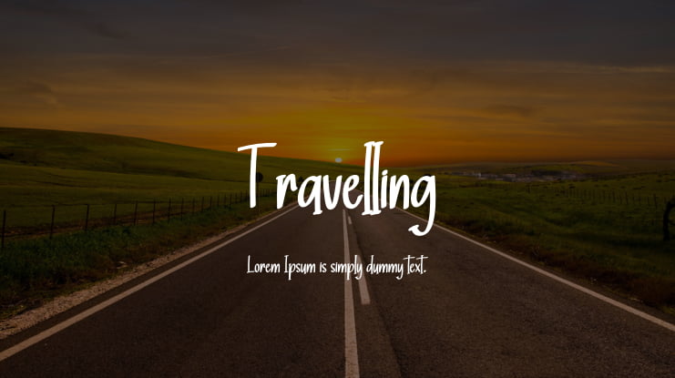 Travelling Font