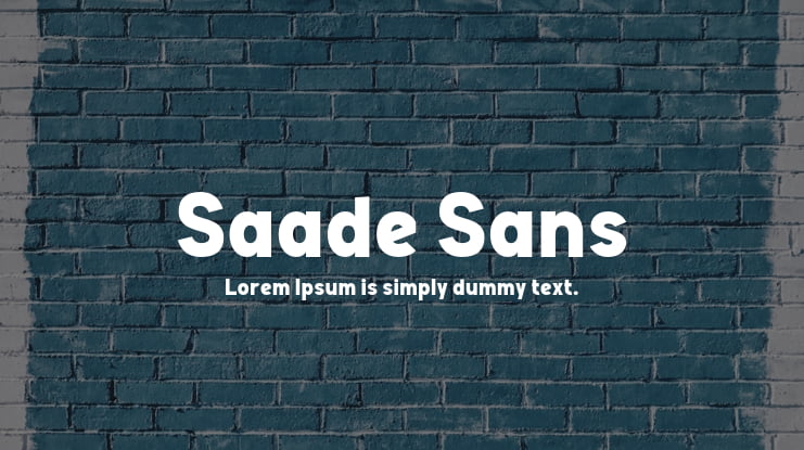 Saade Sans Font