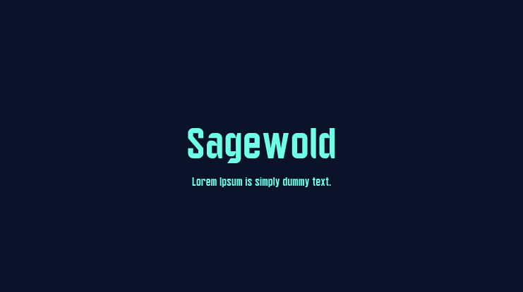 Sagewold Font Family