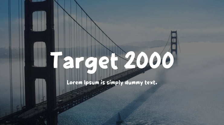 Target 2000 Font