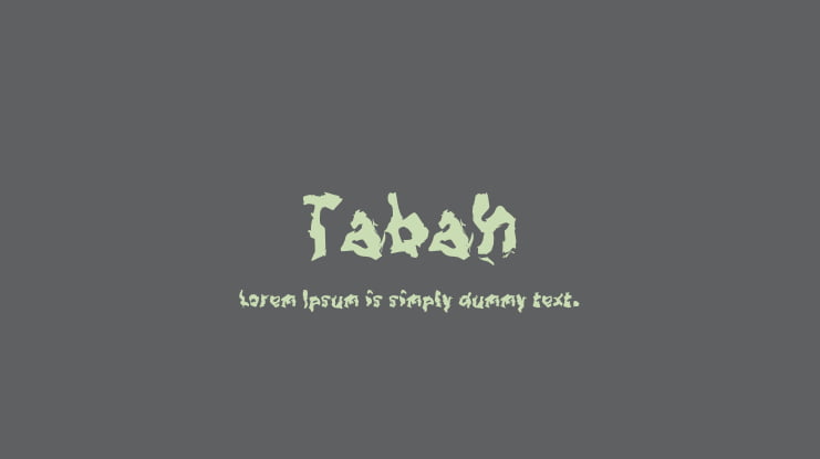 Tabah Font