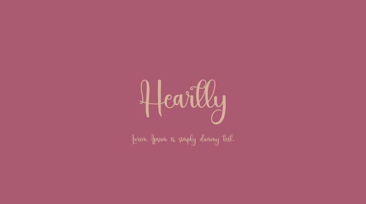 Heartly Font