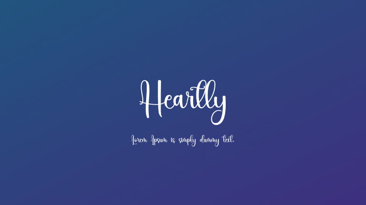 Heartly Font