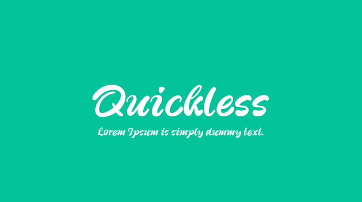 Quickless Font