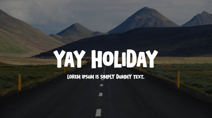 Yay Holiday Font