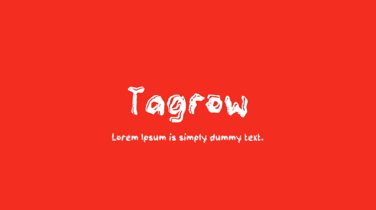 Tagrow Font