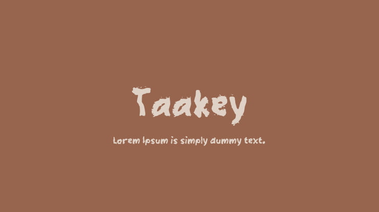 Taakey Font