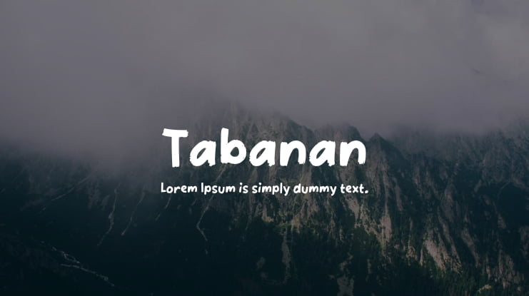 Tabanan Font