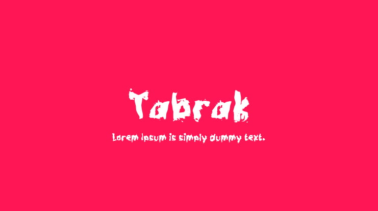 Tabrak Font