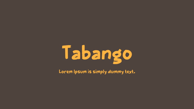 Tabango Font