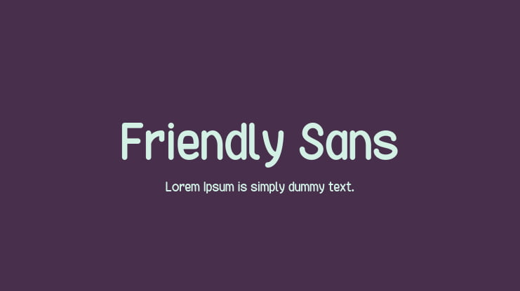 Friendly Sans Font Family