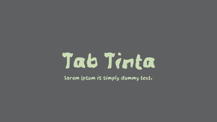 Tab Tinta Font