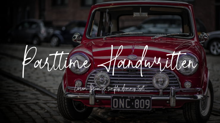 Parttime Handwritten Font