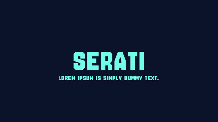 Serati Font Family